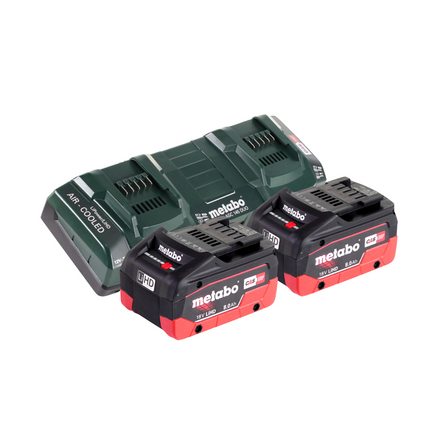 Metabo FSD 36-18 LTX BL 40 Decespugliatore a batteria 36 V ( 2x 18 V ) impugnatura rotonda brushless + 2x batteria 8,0 Ah + doppio caricabatterie