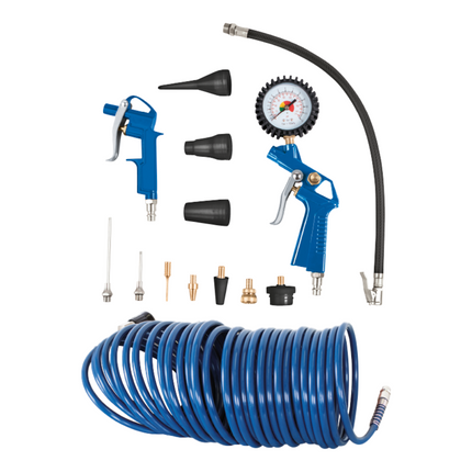 Scheppach Kompressor Zubehörset 1/4" 13 tlg. mit 10 m Schlauch ( 7906100735 )