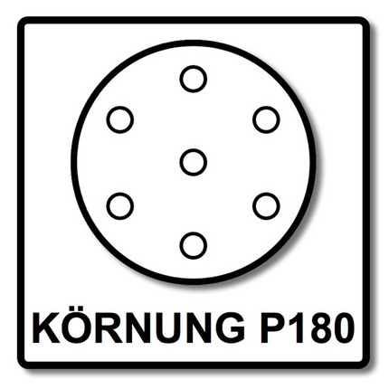 Mirka BASECUT Disco abrasivo Grip 150 mm P180 / 15 fori - 400 pz. ( 4x 2261109918 )