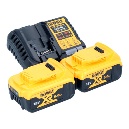 DeWalt DCK 266 P2T 18 V Cordless Combo Pack: 1x DCD 796 Hammer Drill Driver + 1x DCF 887 Impact Driver + 2x Batteries 5.0 Ah + Charger + TSTAK