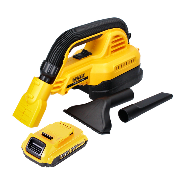 Aspiradora de mano con batería DeWalt DCV 517 18 V 1,9 L + 1 batería 2,0 Ah - sin cargador
