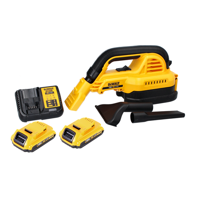 DeWalt DCV 517 D2 cordless handheld hoover 18 V 1.9 L + 2x rechargeable battery 2.0 Ah + charger