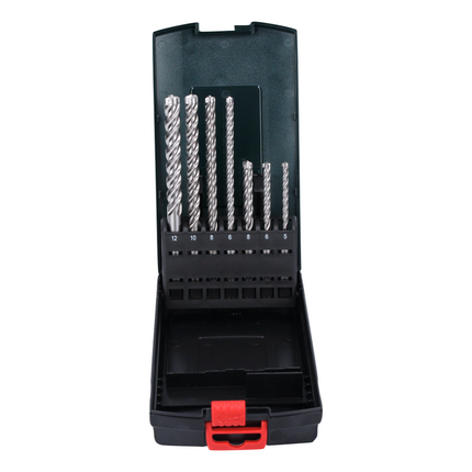 Martillo combinado Makita HR 2630 TJ 800 W 2,4 J SDS Plus + juego de brocas de 7 piezas + portabrocas sin llave + Makpac