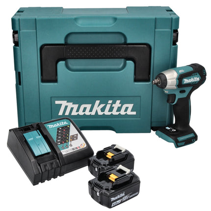 Makita DTW 180 RMJ cordless impact wrench 18 V 180 Nm 3/8" brushless + 2x 4.0 Ah battery + charger + Makpac