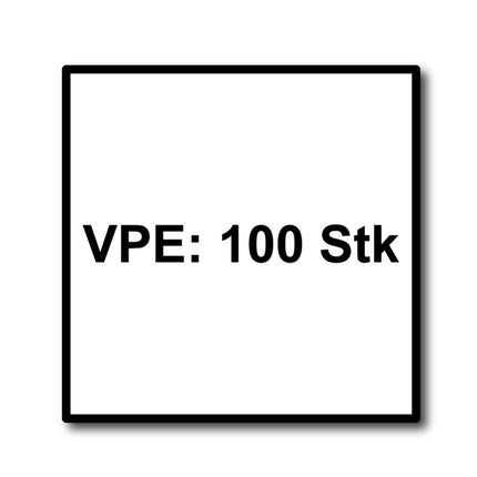 HECO TOPIX plus tornillos profesionales para construcción en madera 8,0 x 240 mm 100 piezas (2x 61341) tornillo para madera de rosca parcial, cabeza con arandela, accionamiento en T, galvanizado azul, A3K