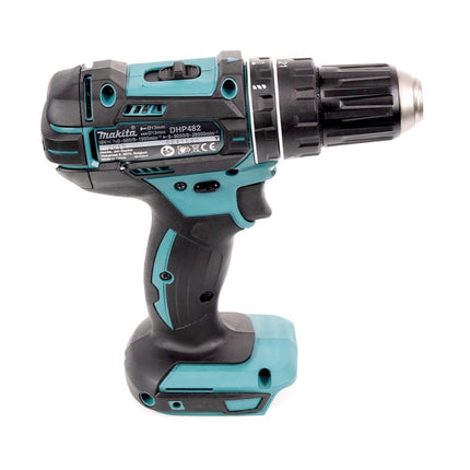 Makita DHP 482 Z Perceuse-visseuse à percussion sans fil 18 V 62 Nm + Jeu d'embouts de 100 pièces - sans batterie, sans chargeur