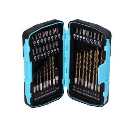 Makita DDF 485 Z taladro atornillador inalámbrico 18 V 50 Nm sin escobillas + juego de brocas de 40 piezas - sin batería, sin cargador