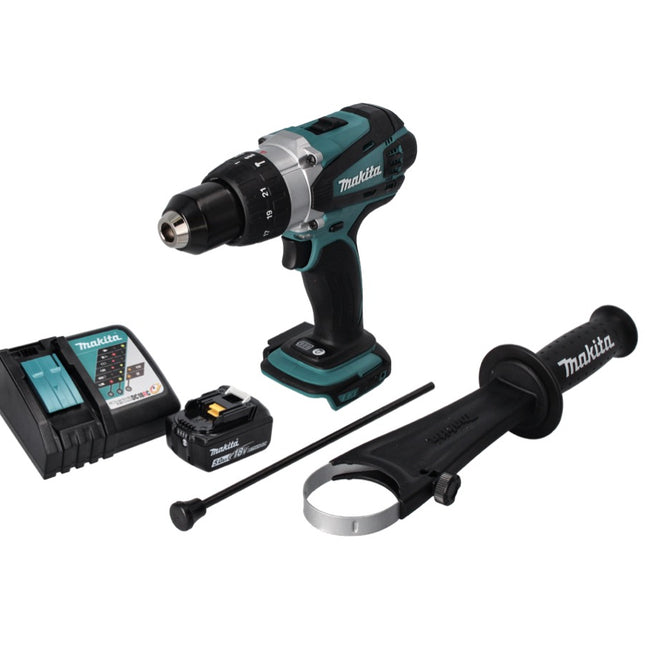 Taladro atornillador a batería Makita DHP 458 RT1 18 V 91 Nm + 1x batería 5.0 Ah + cargador