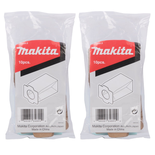 Makita Papierfilter 20 Stk. ( 2x 194565-3 ) für Staubsauger DCL 182 / 4076D / CL121D