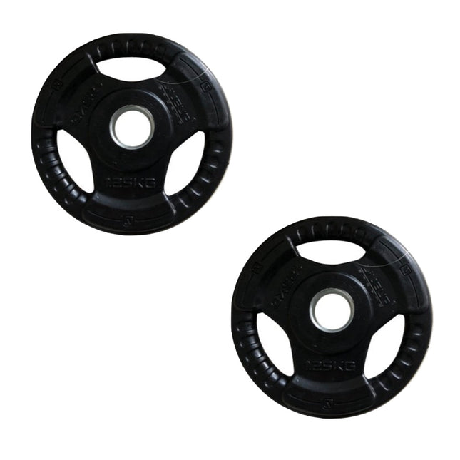 Jeu de plaques de poids 2x poids d'haltères poids à disque en acier 1,25 kg 2 pièces diamètre de trou 30 mm caoutchouté