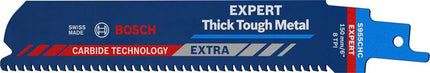 Bosch EXPERT Thick Tough Metal S 955 CHC reciprocating saw blade 150 mm 10 pcs ( 2608900367 ) Carbide Technology