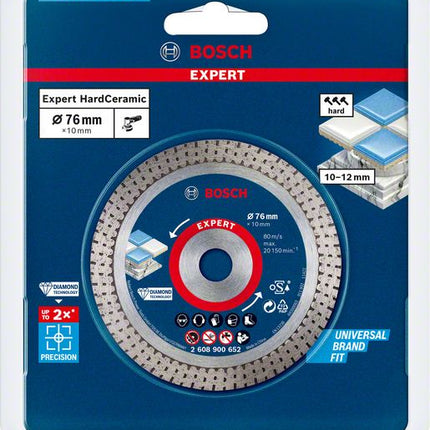 Diamentowa tarcza tnąca Bosch Expert Hard Ceramic 76 mm 76 x 1,5 x 10 mm ( 2608900652 ) Diamond Technology - następca 2608615020