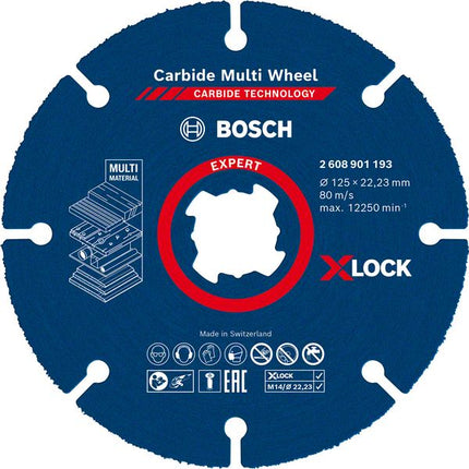 Disco de corte Bosch Expert Carbide Multi Wheel X-LOCK (2608901193) 125 mm x 22,23 mm