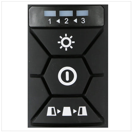 Luz LED de superficie con batería Makita DML 810 PF 18/36 V (2 x 18 V) 5500 lm IP54 + 2 baterías de 3,0 Ah + cargador doble