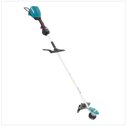 Makita UR 003 GD201 Akku Freischneider 40 V Brushless IPX4 + 2x Akku 2,5 Ah + Ladegerät + Schultergurt + Messerkopf + Fadenkopf + Schlagmesser + Tasche