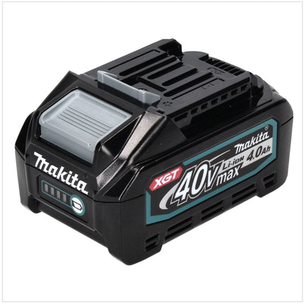 Desbrozadora de batería Makita UR 003 GM101 40 V sin escobillas IPX4 + batería 4,0 Ah + correa para el hombro + cabezal de corte + cabezal de hilo + cuchillo para moscas + bolsa - sin cargador