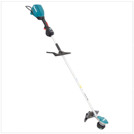 Desbrozadora de batería Makita UR 003 GM101 40 V sin escobillas IPX4 + batería 4,0 Ah + correa para el hombro + cabezal de corte + cabezal de hilo + cuchillo para moscas + bolsa - sin cargador