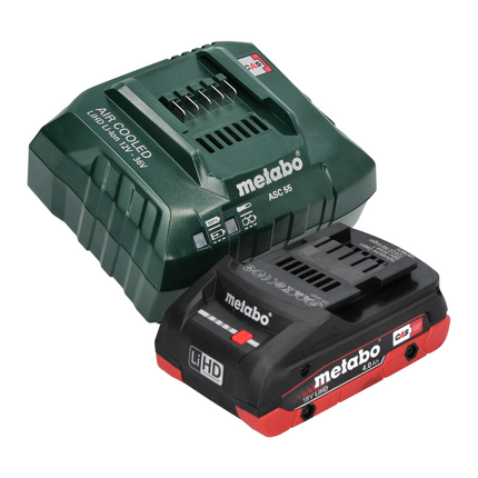 Metabo SB 18 LTX BL I Taladradora de percusión sin cable 18 V 130 Nm sin escobillas + 1x batería recargable 4,0 Ah + cargador + metaBOX