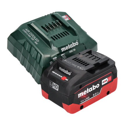 Metabo SB 18 LTX BL I Taladradora de percusión sin cable 18 V 130 Nm sin escobillas + 1x batería recargable 8,0 Ah + cargador + metaBOX