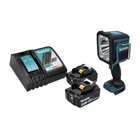 Makita DML 812 RT Linterna LED inalámbrica 18 V 1250 lm + 2x batería recargable 5,0 Ah + cargador