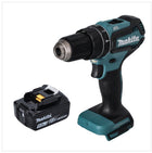 Taladro de percusión sin cable Makita DHP 485 T1 18 V 50 Nm sin escobillas + 1x batería recargable 5,0 Ah - sin cargador