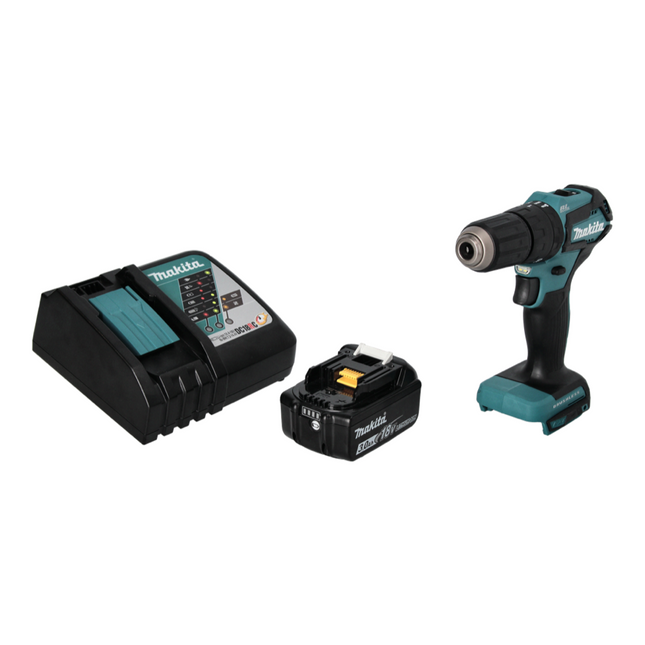 Taladro percutor sin escobillas Makita DHP 483 RF1 18 V 40 Nm + 1x Batería 3.0 Ah + Cargador