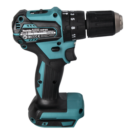 Makita DHP 483 RF1 Perceuse-visseuse à percussion sans fil 18 V 40 Nm Brushless + 1x Batterie 3,0 Ah + Chargeur