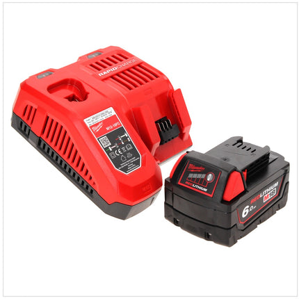 Milwaukee M18 BLID2-601FC TX Llave de impacto inalámbrica 18 V 180 Nm 1/4" sin escobillas + 1x batería 6,0 Ah + cargador + metro plegable + estuche TX