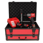 Milwaukee M18 FPD2-602FC TX Akku Schlagbohrschrauber 18 V 135 Nm Brushless + 2x Akku 6,0 Ah + Ladegerät + Gliedermaßstab + TX Koffer