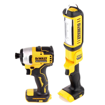 DeWalt DCF809P2TX atornillador de impacto sin escobillas 18V + lámpara sin cable DCL050 18V + 2 baterías 5.0Ah + cargador + maletín TX + cinta métrica plegable