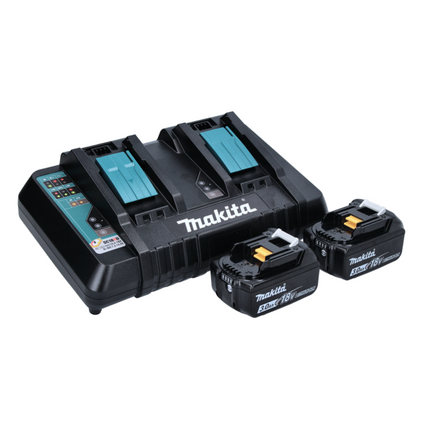 Makita DUR 368 APF Débroussailleuse sans fil 36 V ( 2 x 18 V ) Poignée à deux mains Brushless + 2x batterie 3,0 Ah + chargeur