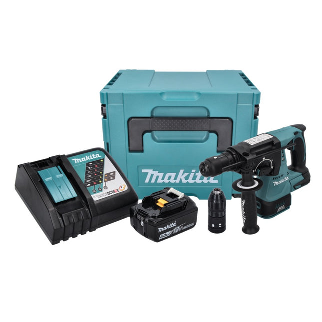 Makita DHR 243 RG1J Cordless Hammer Drill 18 V 2.0 J SDS plus Brushless + 1x rechargeable battery 6.0 Ah + charger + Makpac
