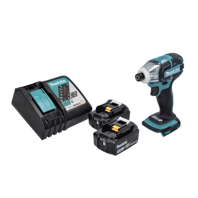 Avvitatore a impulsi a batteria Makita DTS 141 RF 18 V 40 Nm 1/4" brushless + 2x batteria ricaricabile 3,0 Ah + caricabatterie