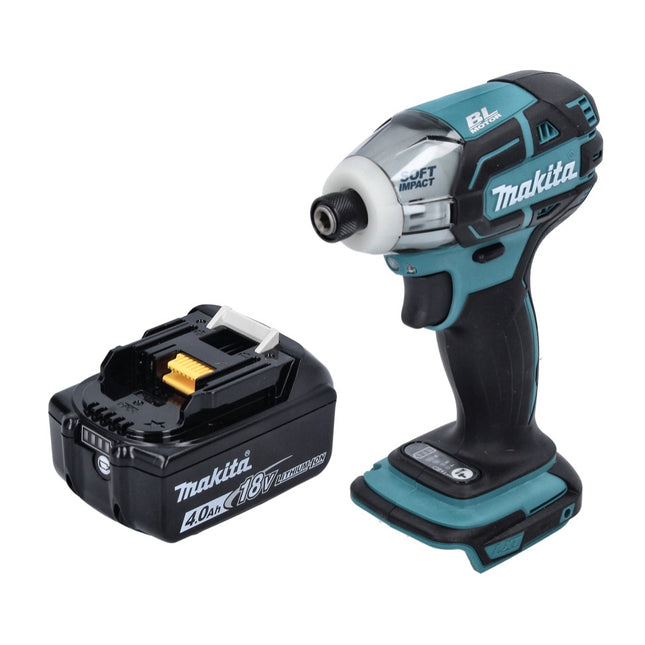 Makita DTS 141 M1 cordless impulse screwdriver 18 V 40 Nm 1/4" brushless + 1x rechargeable battery 4.0 Ah - without charger