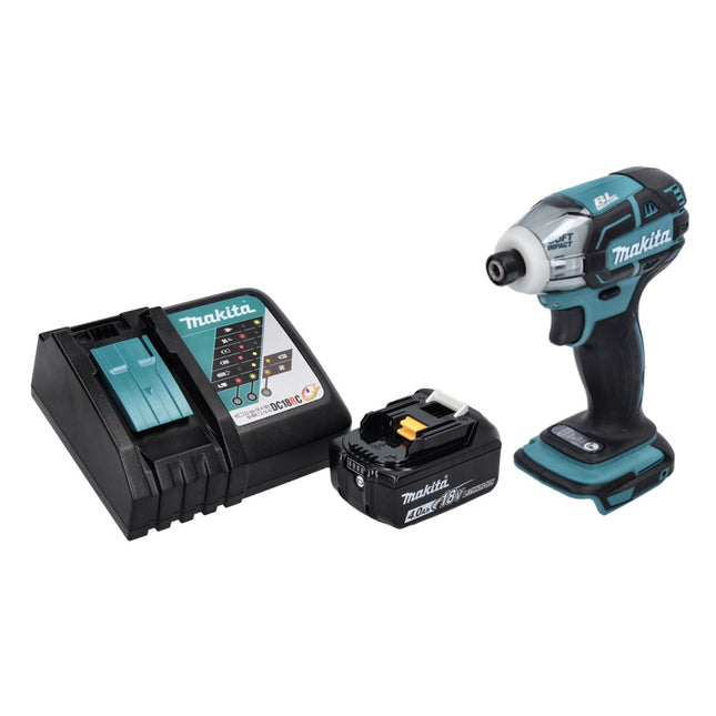 Makita DTS 141 RM1 cordless impulse screwdriver 18 V 40 Nm 1/4" brushless + 1x rechargeable battery 4.0 Ah + charger