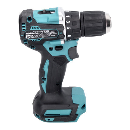 Makita DDF 487 RA1 cordless drill driver 18 V 40 Nm brushless + 1x rechargeable battery 2.0 Ah + charger