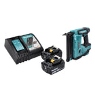 Clavadora a batería Makita DBN 500 RM 18 V 15-50 mm + 2x batería recargable 4,0 Ah + kit cargador