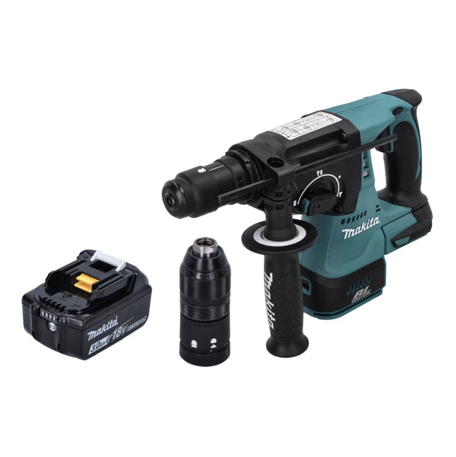 Makita DHR 243 F1 cordless hammer drill 18 V SDS plus Brushless + 1x rechargeable battery 3.0 Ah - without charger