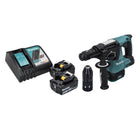 Makita DHR 243 RM cordless hammer drill 18 V SDS plus brushless + 2x rechargeable battery 4.0 Ah + charger