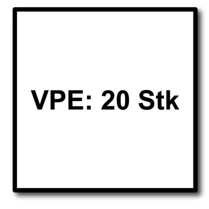 Metabo Lamellenschleifteller Fächerscheibe P 80 125 mm 22,23 mm  ( 20 x 623149000 ) für Winkelschleifer