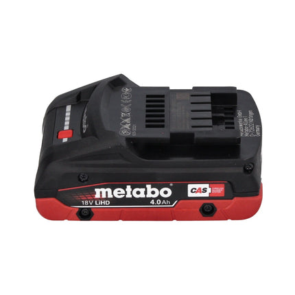 Set básico Metabo 18 V LiHD + 4x baterías 4,0 Ah + 2x cargador ASC 55 + metaBOX