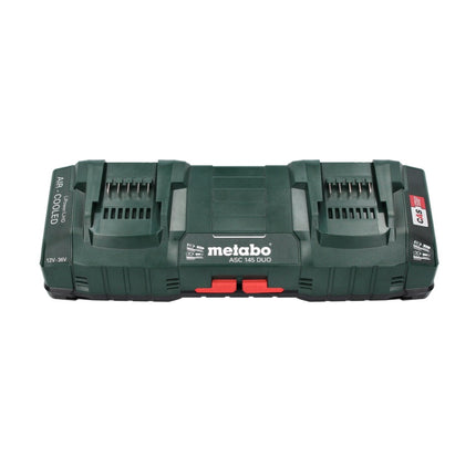 Set básico Metabo 18 V LiHD + 2x batería 4,0 Ah + cargador ASC 145 DUO + ​​metaBOX