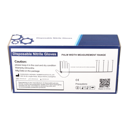 Nitril Einweg Handschuhe in Spenderbox Schwarz / Black 100 Stück Größe L / Large - nicht Steril