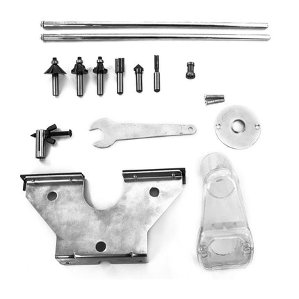 Güde OF 1200 E Fresatrice verticale 1200 W corsa 55 mm + Set di 6 frese ( 58117 )