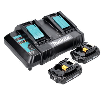 Makita Power Source Kit 18 V with 2x BL 1820 B 2.0 Ah battery ( 197254-9 ) + DC 18 SH double charger ( 199687-4 )