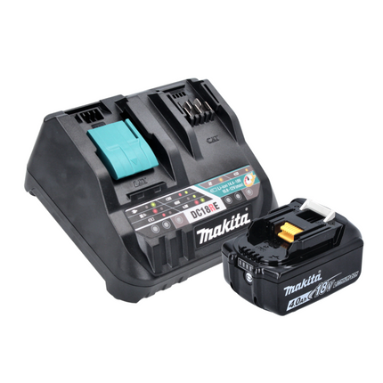 Makita Power Source Kit 18 V con 1x BL 1840 B batería 4,0 Ah ( 197265-4 ) + DC 18 RE Multi cargador rápido ( 198720-9 )