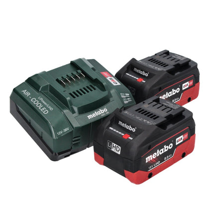 Metabo KS 18 LTX 66 BL Akku Handkreissäge 18 V 165 mm ( 611866810 ) + 2x Akku 8,0 Ah + Ladegerät + metaBOX