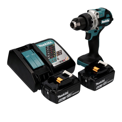Taladro atornillador a batería Makita DDF 486 RG 18 V 130 Nm sin escobillas + 2x batería recargable 6,0 Ah + cargador