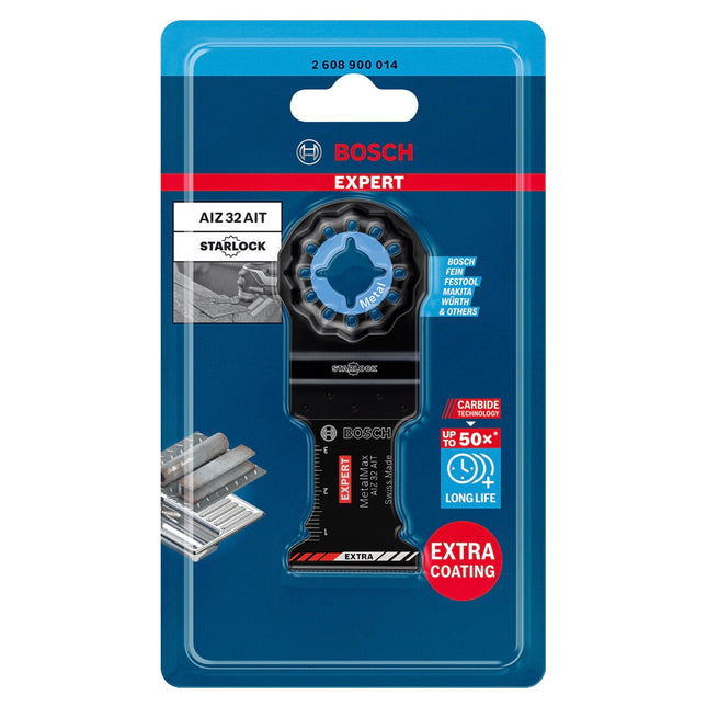 Bosch EXPERT AIZ 32 AIT brzeszczot do cięcia wgłębnego Starlock 32 x 40 mm 10 szt. ( 2608900016 ) do metalu Carbide MetalMax - następca 2608664473
