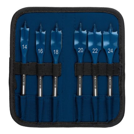 Bosch EXPERT SelfCut Speed Flachfräsbohrer Set 14 - 24 mm 6 tlg. ( 2608900332 ) für Holz - Nachfolger von 2608595424 - Toolbrothers